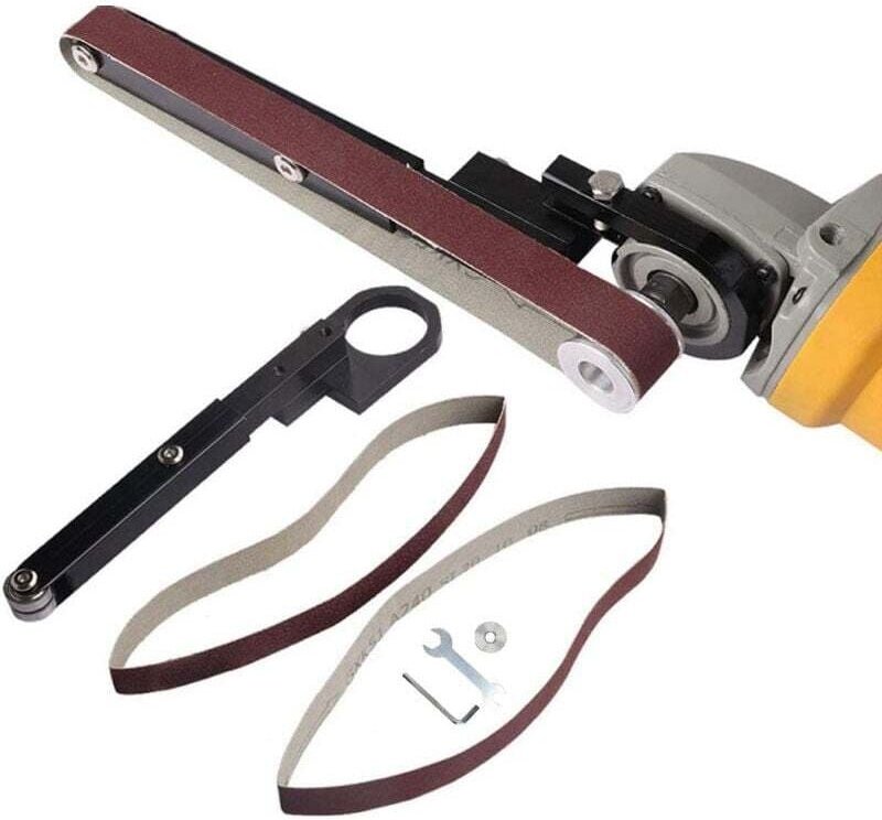 Modifizierter Winkelschleifer für Bandmaschine, elektrischer Druckluftschleifer – Druckluftbandschleifer – Schleifbandad...