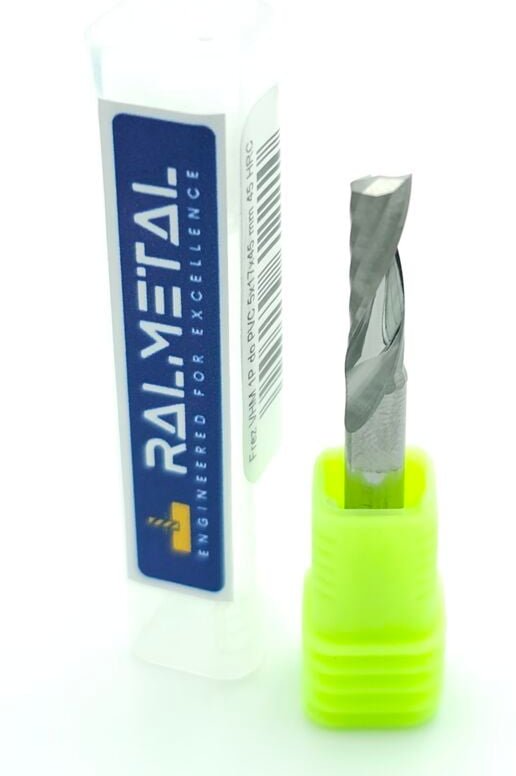 Hartmetallfräser für Holz und PVC, 1-schneidig, 5 x 17 x 45