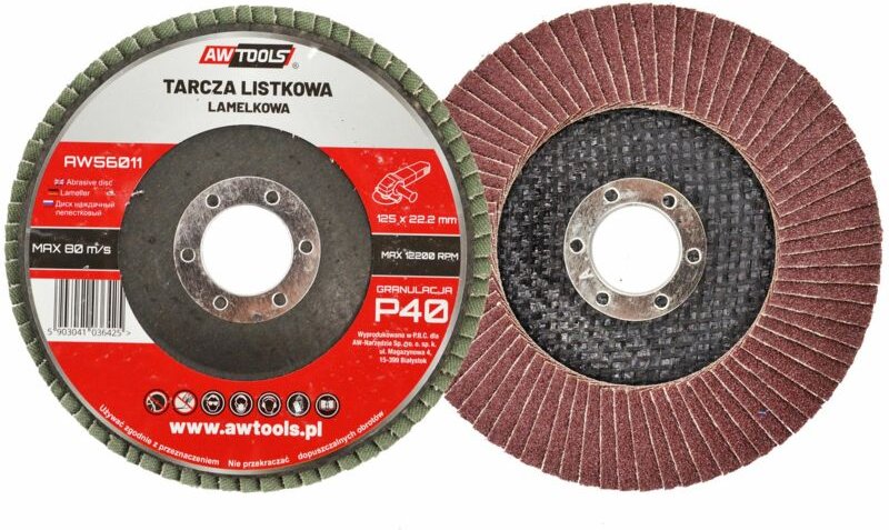 Awtools ściernica listkowa 125mm p 120