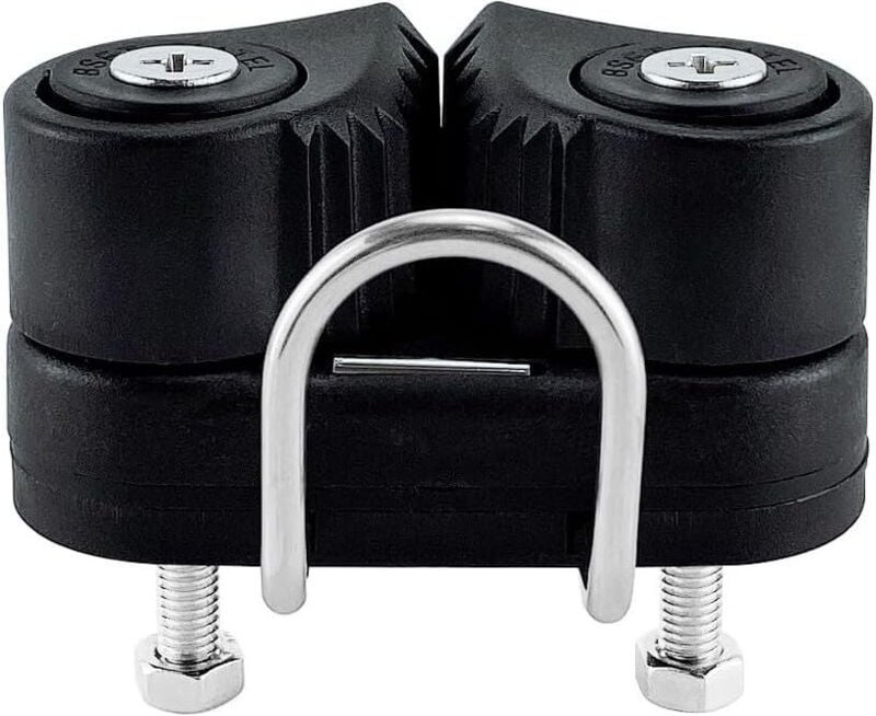 BEBUSINGOTO 1-teilige Nockenklemme mit ausgestelltem Hauptring aus Draht (schwarz), Nockenklemmen aus Kunststoff, Pilate...