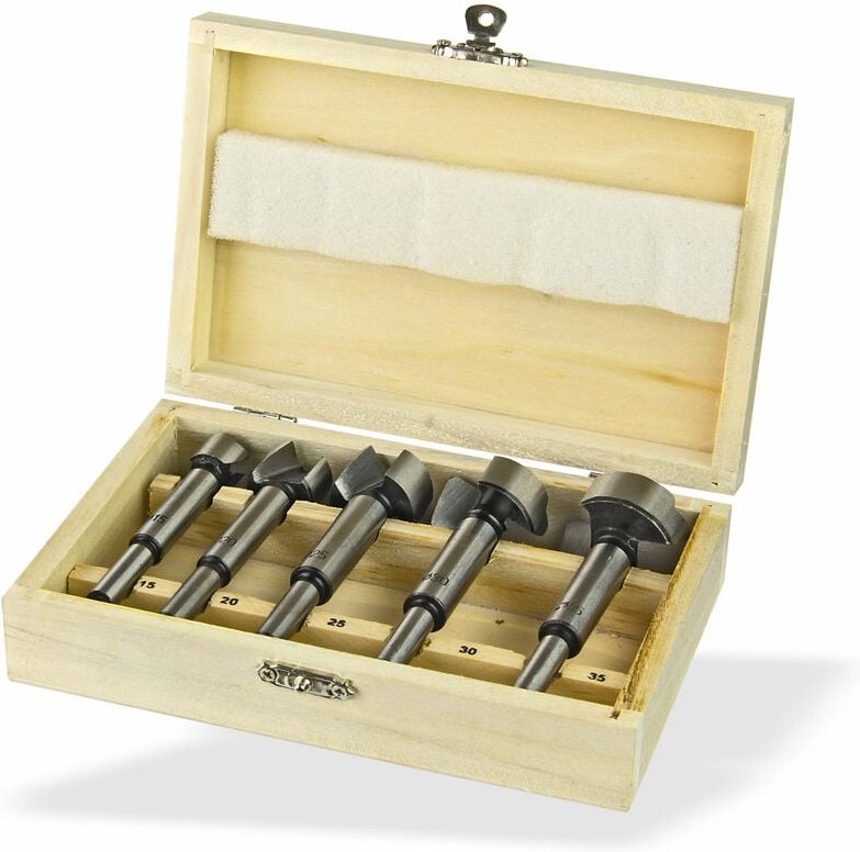 Forstnerbohrer 5tlg. im Holzkasten