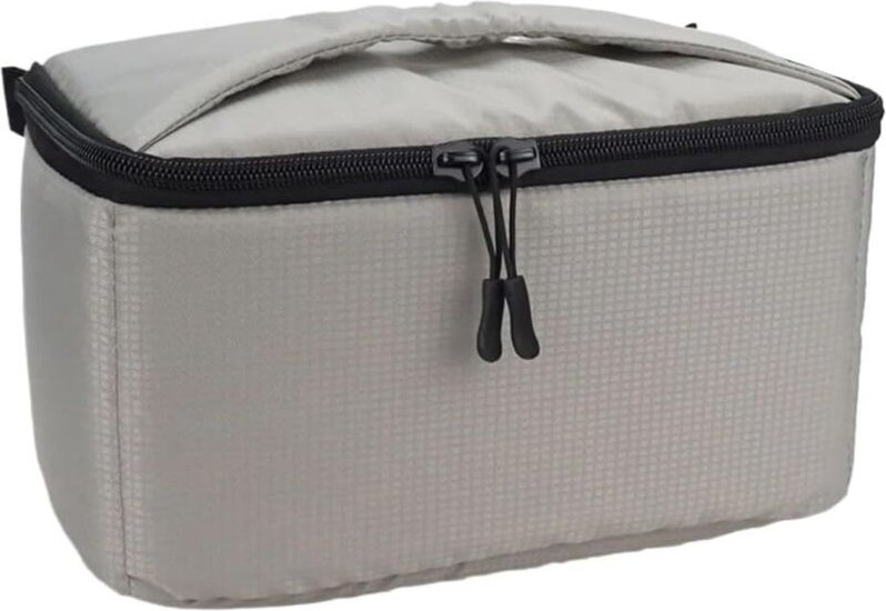 Tragetasche für Projektoren – Stoßfeste Aufbewahrungstasche für Projektoren – Tragbare Projektortasche mit Griff (Hellgr...