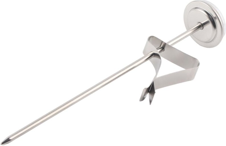 Milchthermometer aus Edelstahl -10110℃, universelles Küchenzubehör mit Reinigungsset zum Verfeinern von Kaffee