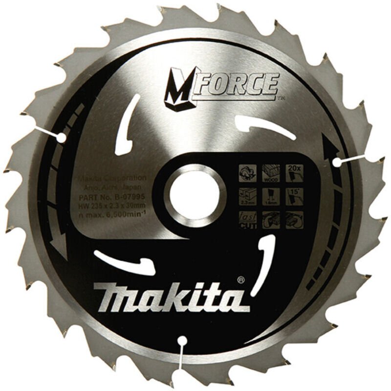 Sägebblatt m-force 165x20x10Z - Makita