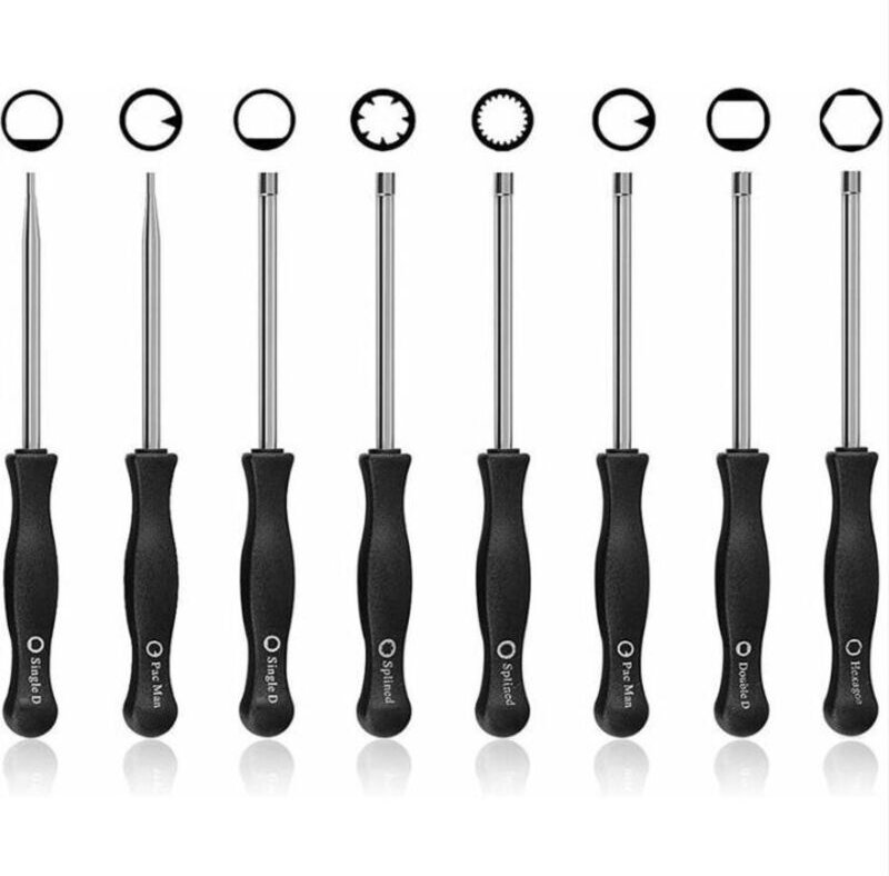 8-teiliges Set mit verschiedenen Vergaserschraubendrehern, Vergaser-Einstellwerkzeug für 2-Takt-Motoren