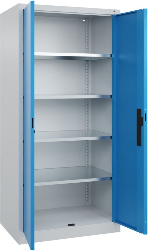 C+p Flügeltürenschrank Serie 89, 1950x930x600mm, 7035/5012