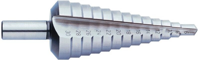 Universal-Stufenbohrer gerade genutet HSS blank FORUM 6-30 mm