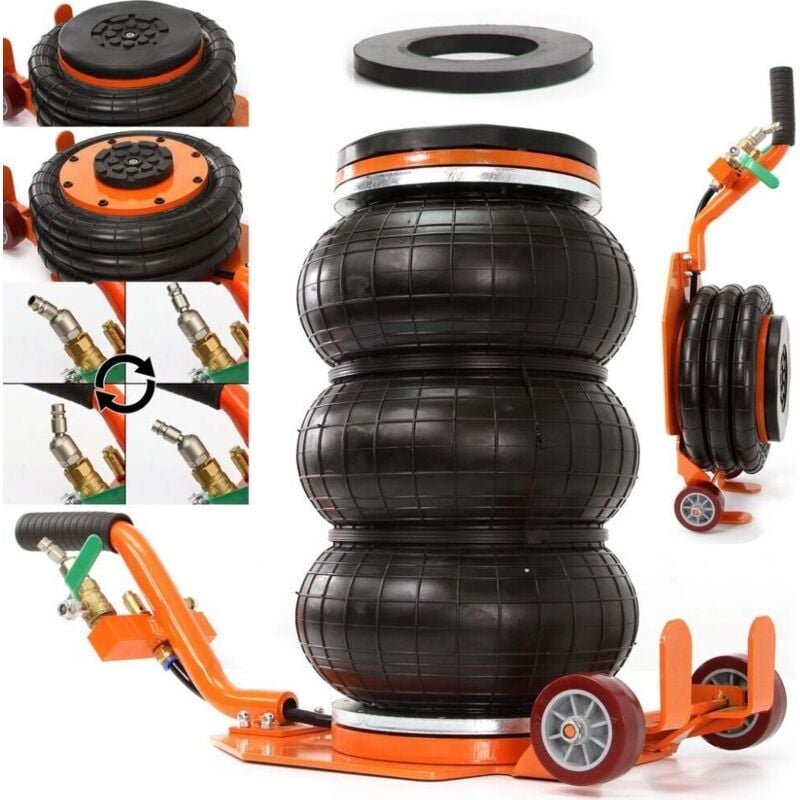 Pneumatischer Wagenheber BJC 3,5 t kurz - ideal für Werkstatt, Montage & Reifenservice