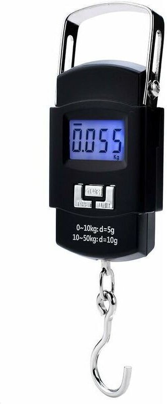 Digitale Gepäckwaage (50 kg), Hängegepäckwaage, Reisewaage, Heuwaage, LCD-Display mit Hintergrundbeleuchtung, Reiseküche...
