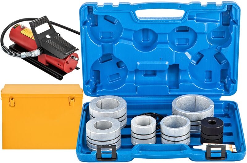 Mophorn - Hydraulischer Auspuffrohr-Aufweiter von, Größe 1-5/8' bis 4-1/4'. 10 t Pedalpumpe, 4 Matrizen. 2 Aufbewahrungs...