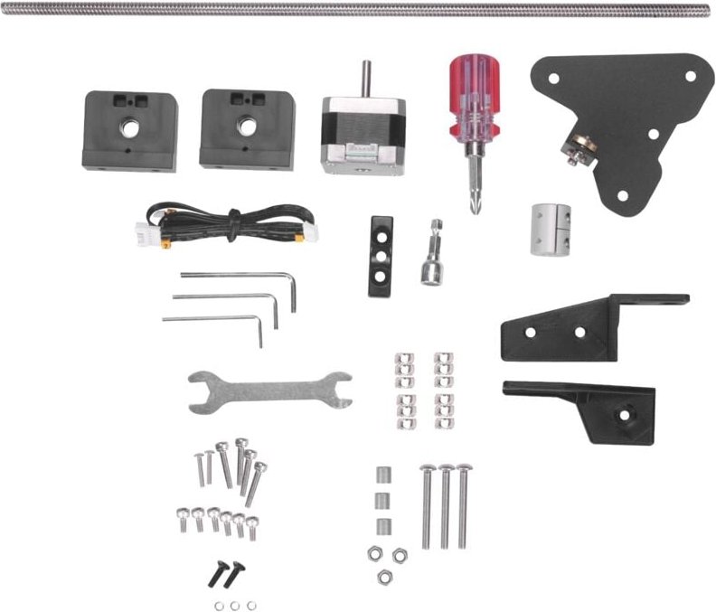 Doppel Z-Achsen Upgrade Kit mit Gewinde Spindel Schritt Motor, Geeignet für -3 / V2 Pro 3D Drucker