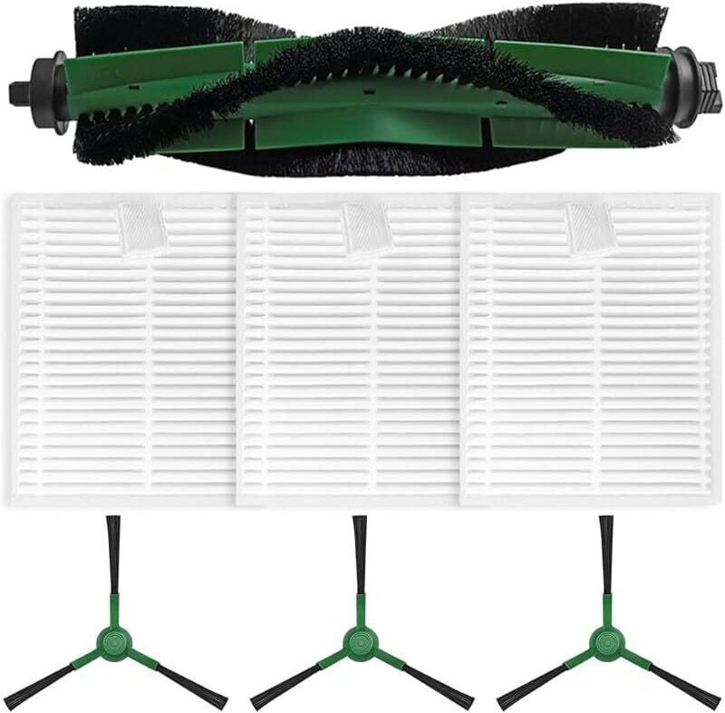7-teiliges Haupt- und Seitenbürsten-Set für Roomba Essential Y0140, Y0110, Y0112 und Q0120 Saugroboter, 1 x Walzenbürste