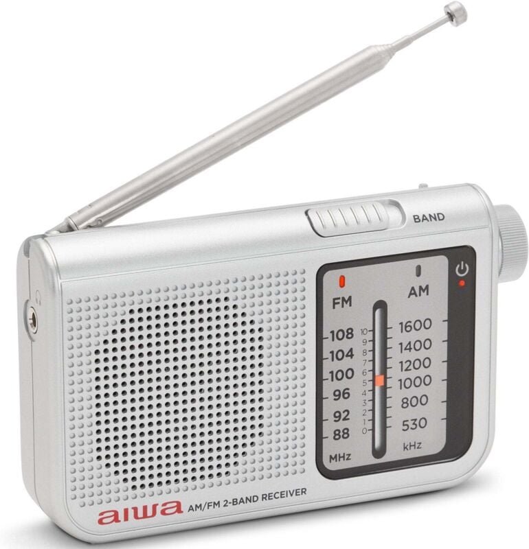 Tragbares Radio aiwa rs-55sl/ silber