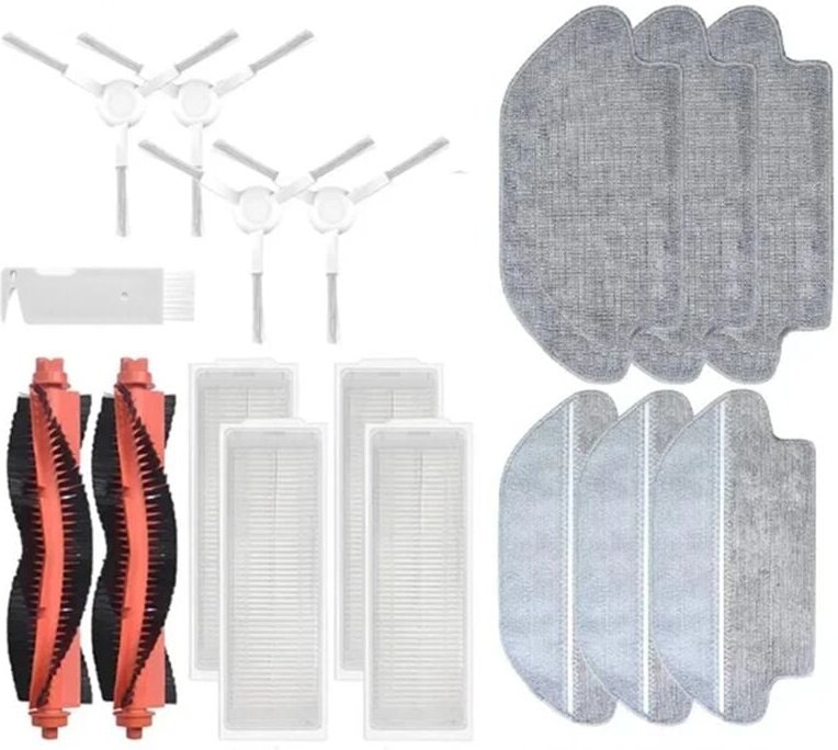 Für Roboter Staubsauger Teile Zubehör Wichtigsten Seite Pinsel Filter Mopp