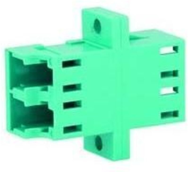 Telegärtner LC-Duplex Kupplung Flansch türkis Bronzehülse 100007158