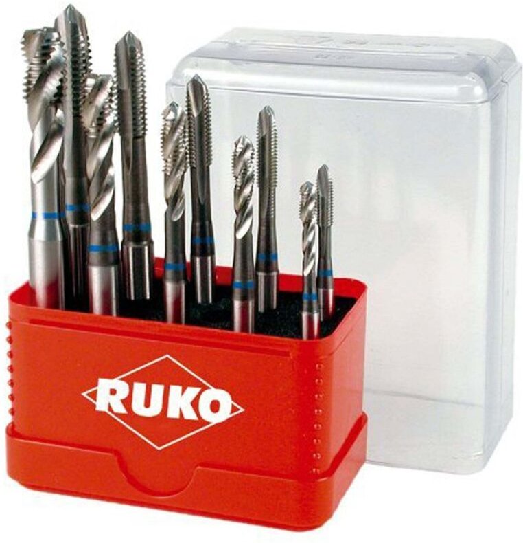 RUKO Maschinengewindebohrer-Satz HSS, 10tlg., M4–M10, DIN 371 Form B - A245055