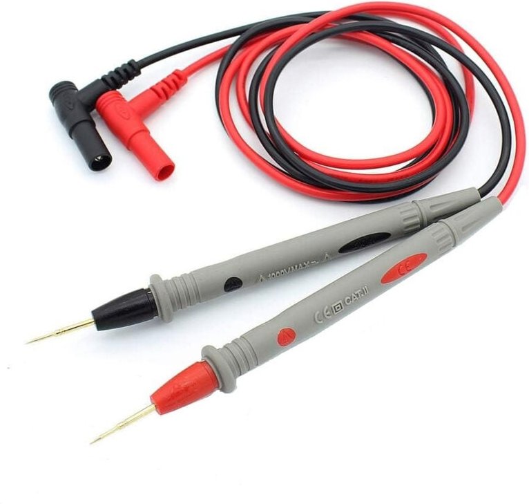 Kaise - Univesal-Messleitungen für Multimeter und Stromzangen Rot / Schwarz