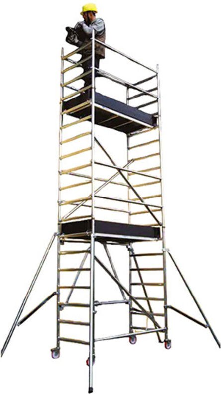 Mobile Stehleiter - Max. Arbeitshöhe 8.84m - EURXHDP-6