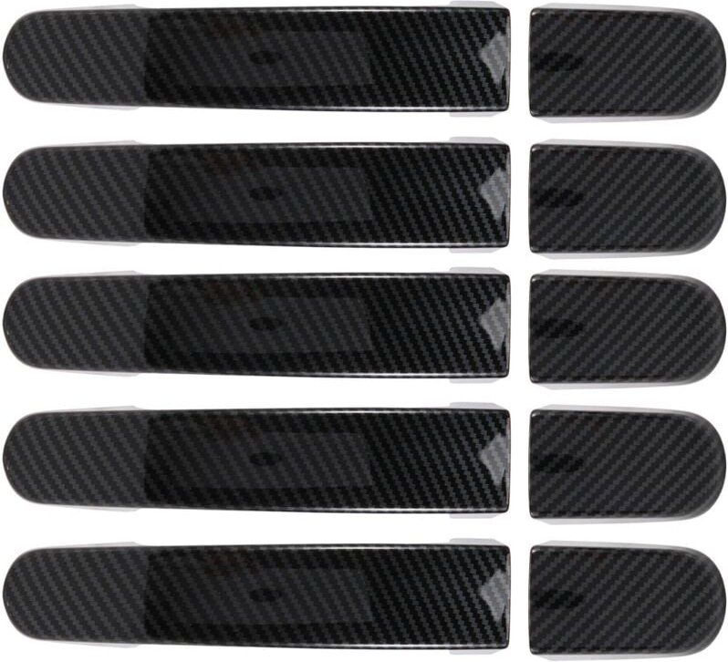 Tlily - 5Pcs Auto Türgriff Abdeckung Trim für Transit Custom Tourneo 2014- 2020 Carbon Faser Aufkleber Dekoration