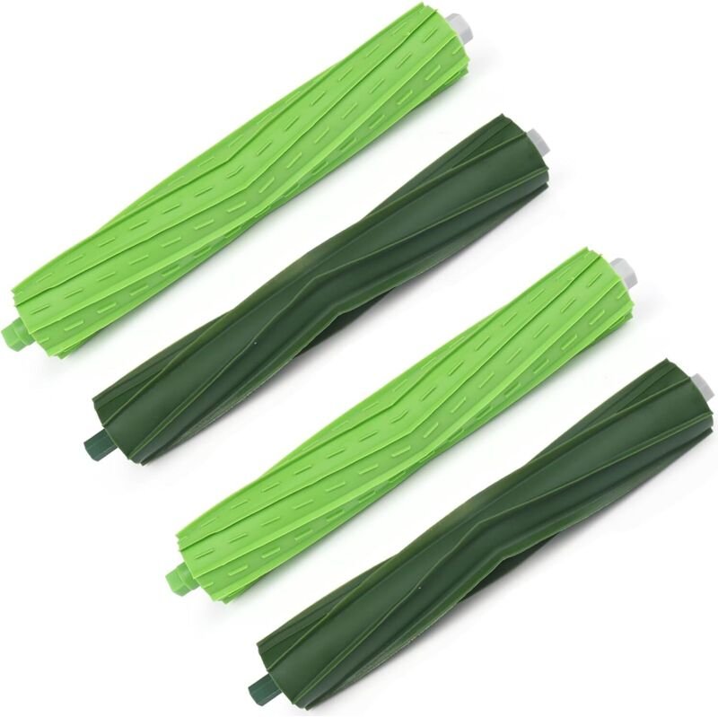 2 Set Rollen Bürste für iRobot, Bürsten Ersatzteile für iRobot e Serie E5 E6 i Serie i7 i7+ i7 Plus i3 i3+ Robotik 4 Gum...