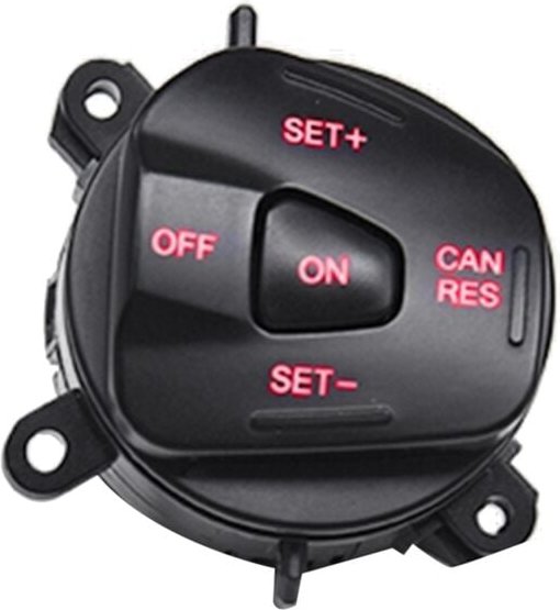 Tlily - Auto Rote led Lenkrad Rechts Tempomat Schalter Taste für Fiesta MK7 MK8 Escort 2013-2015