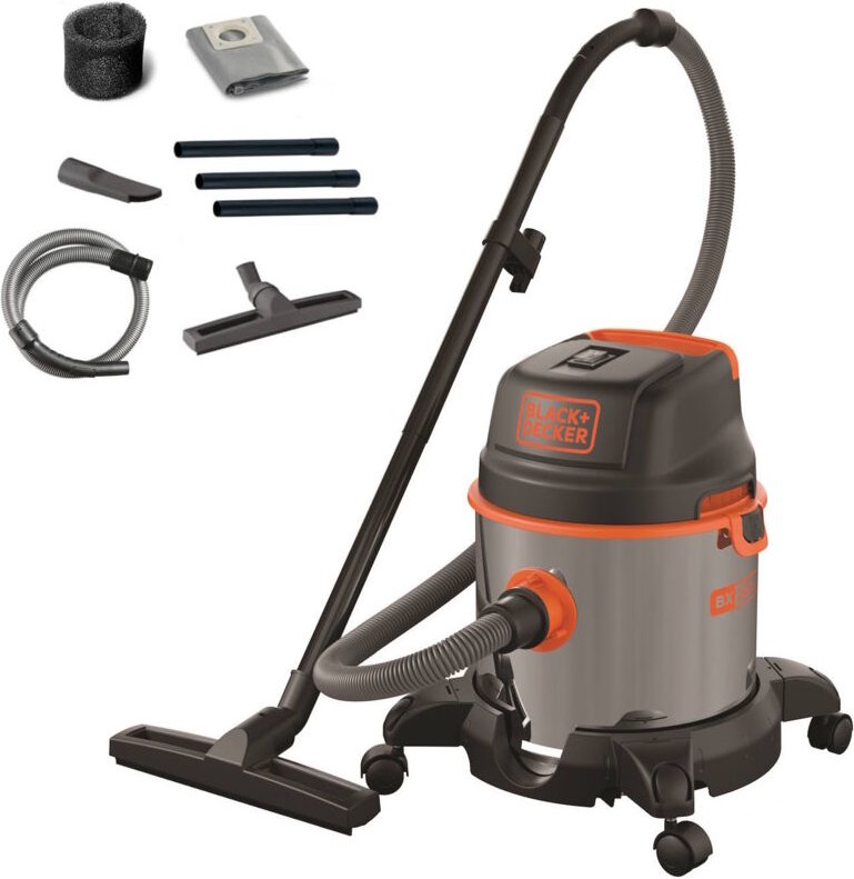 BLACK+DECKER Nass und Trockensauger BXVC20XE (1400 W, 20 liter)