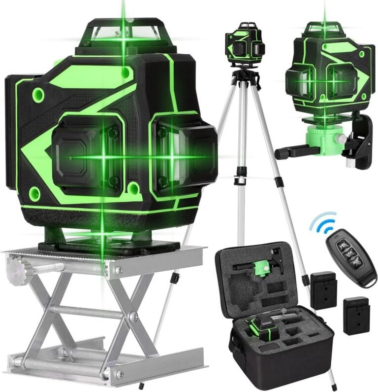 Multifunktional 16 Leitungsstufe Tool vertikaler Horizontal mit 3 ° Selbstniveau -Funktion - Eosnow