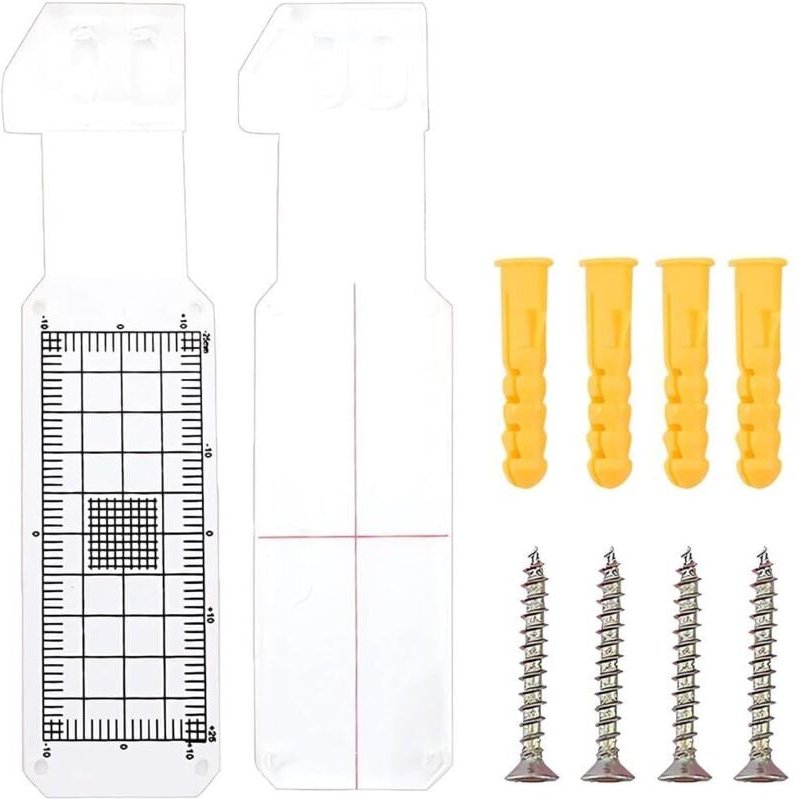 CCYKXA Stück-Rissmessgerät, mit 4 Schraubensätzen, Rissmessgerät, genaues Rissaufzeichnungswerkzeug, zum Messen und Aufz...