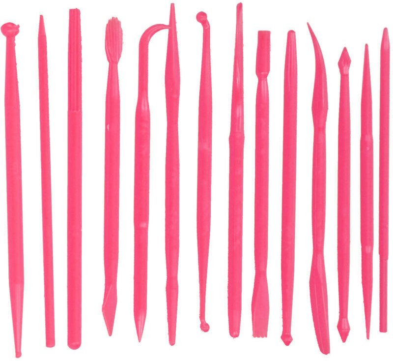 Tonmodellierwerkzeug, 14-teiliges Tonmodellierwerkzeug-Set, Werkzeug für plastische Modelliermasse, Werkzeug für Polymer...