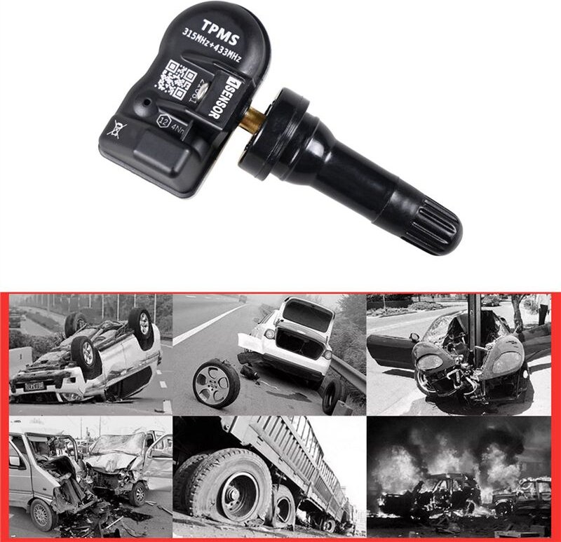 8-Teiliger Programmierbarer MX-Sensor 315 MHz + 433 2-In-1-Reifendrucksensor-ÜBerwachungssystem Universelles Editierbare...