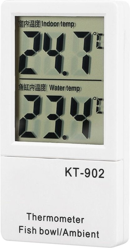 Digitales LCD-Thermometer für den Innenbereich und Aquarien mit dualer Temperaturanzeige