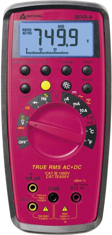 38XR-A-D Hand-Multimeter digital cat iii 1000 v, cat iv 600 v Anzeige (Counts): 9999 - Beha Amprobe