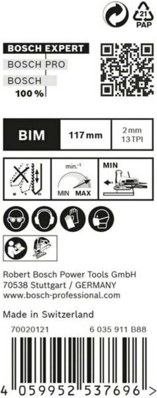 Expert 'Hardwood 2-side clean' t 308 bf Stichsägeblatt, 25 Stück - Bosch