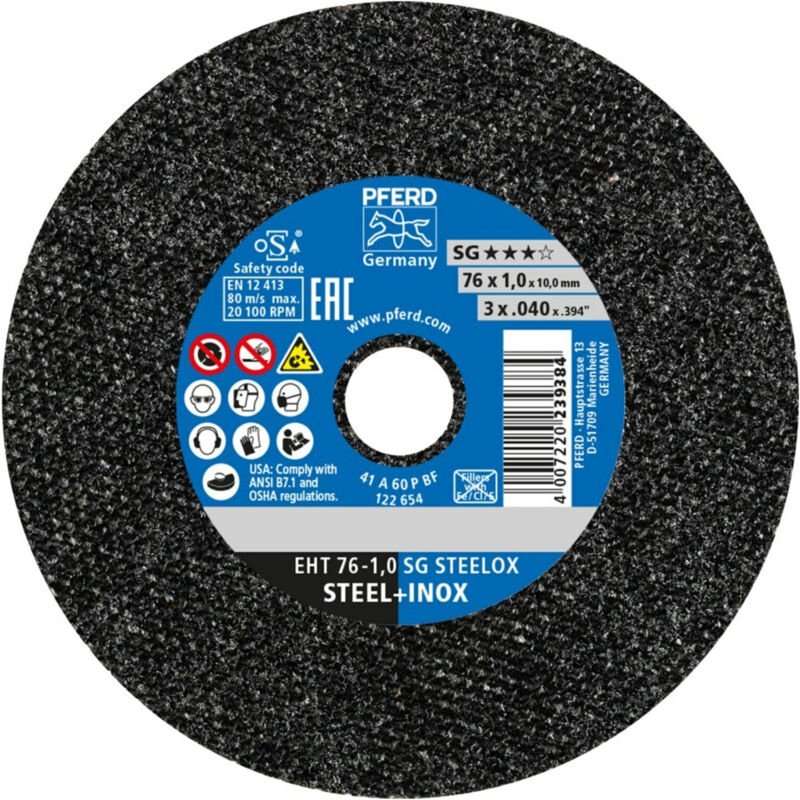 Trennscheibe Eht 76-1,0 Sg steelox/10 - Pferd