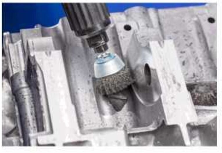 Pferd - Topfbürste ungezopft tbu ø 50 mm Schaft-Ø 6 mm Edelstahl-Draht-Ø 0,30 43703002 5 St.