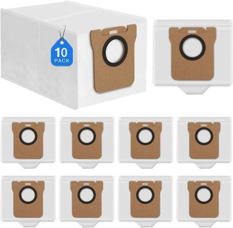 10 Staubbeutel für Dreame L10s Ultra/Xiaomi X10+/Dreame L10 Ultra Saugroboter, Ersatzteilset, 2,5 l Fassungsvermögen