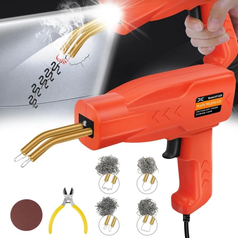 Dayplus - Auto Kunststoff Reparatur kfz Schweißen Plastik Schweißgerät Mit 800tlg Klammer