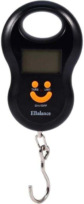 Gepäckwaage, tragbare elektronische Hängegepäckwaage mit LCD-Digitalanzeige bis 50 kg für Reisen, Einkäufe oder Outdoor-...