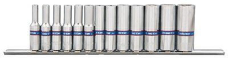 King tony komplet nasadek dlugich 1/4" 13cz. 4-14mm