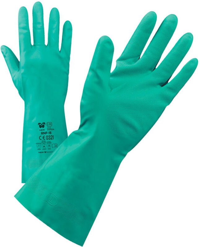 Neri RNF-15 Schutzhandschuhe aus Nitril - 10 (XL) - Grüne