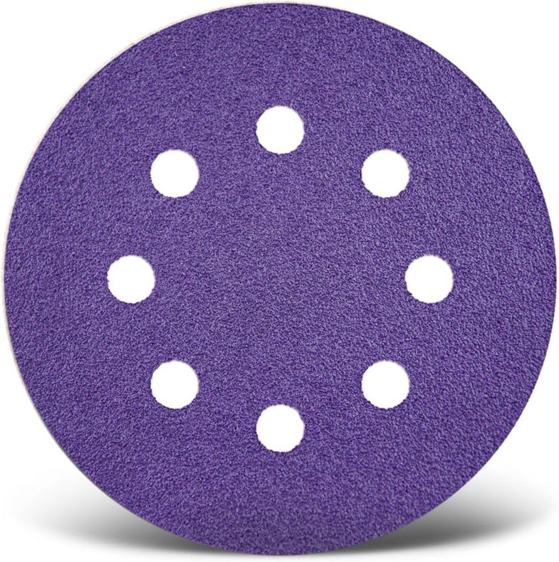 Titanium hd Klett-Schleifscheiben, 115 mm, 8-Loch, f. Exzenterschleifer, Keramik-Mix (50 Stk.) K100 - Menzer