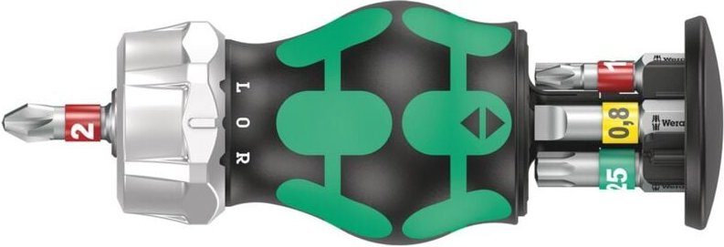 Kraftform Kompakt Stubby Magazin ra 1 Ratschenfunktion Bits ph tx, 6 tlg - Wera