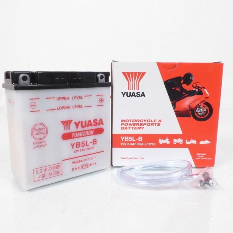Yuasa-Batterie für Peugeot 50 Elystair Tsdi 2002 bis 2007 YB5L-B
