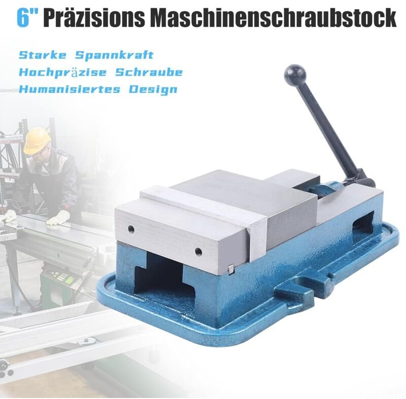 6 Zoll Präzisions Maschinenschraubstock, Mit Tisch 160mm Drehbar Niederzug Präzisions Maschinen Schraubstock, Drehen Hoc...