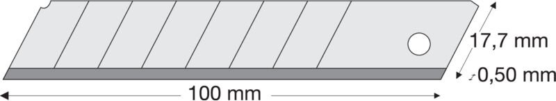 Abbrechklinge 18 mm, ab Spender a 10 St. - Wemag