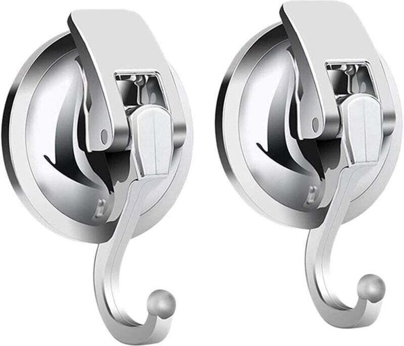 Confezione da 2 ganci a ventosa resistenti per portasciugamani da bagno, ganci a ventosa da parete per cucina, strofinac...