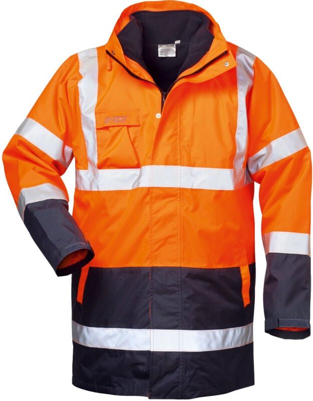 Gr .4XL (70/72) TRAVIS 4-IN-1 WARNSCHUTZPARKA ORANGE/MARINE orange TRAVIS 4-