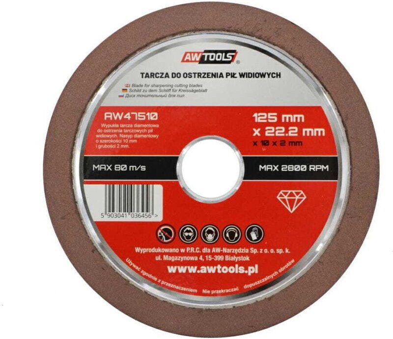 AWTOOLS WIDIA SÄGEBLATT-SCHÄRFSCHEIBE 125mm