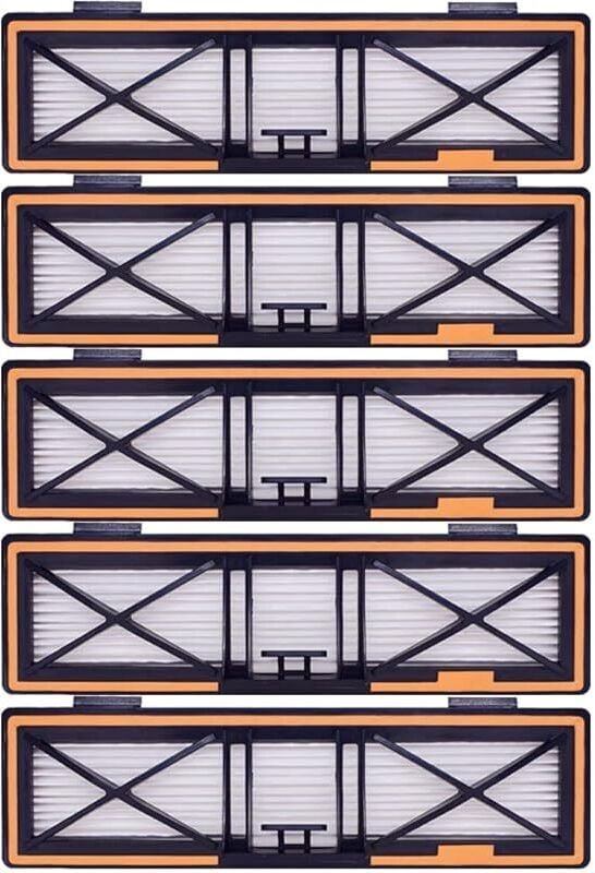 FOREHILL 5er-Pack Orange Ersatz-HEPA-H13-Filter, kompatibel mit Neato D10, D9, D8, D7, D6, D5, D4, D3 Saugrobotern.