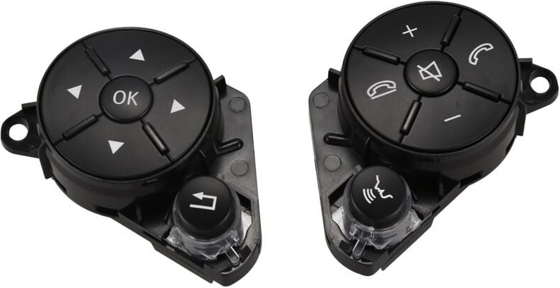 Tlily - Links + Rechts Auto Innenteil Lenkrad Abgenutzte Taste Abdeckung Schalter Für W204 W212 C200 E260 E320 Glk260